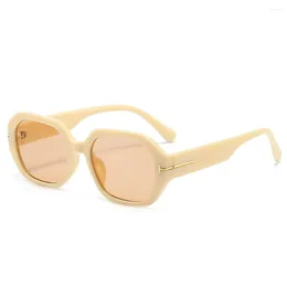 Sunglasses Fashion Polygon Square Women Luxury Vintage Brand Designer Jelly Grey Shades UV400 Men Sun Glasses