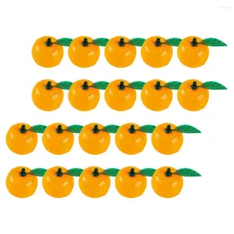 Party Decoration 20 Pcs Artificial Orange Fake Fruit Models Mandarin Oranges Simulation Decor Imitation Adornment Fruits Decorate