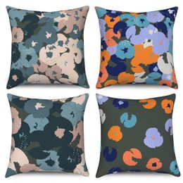 Pillow Nordic Modern Simple Flower Cover Colorful Flowers Butterfly Home Decor Throw Covers Case For Sofa