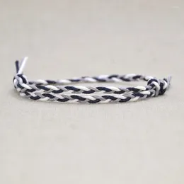 Charm Bracelets 3pcs Wholesale Adjustable Hand Strap Braided With Three-color Fine Cotton Rope Bracelet Boho Style Handmade Wrap