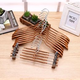 Hangers 10 Pcs/lot Anti-skid PVC Coating Broad Shoulder Designed Plastic Clothes Hanger Household Seamless Adult Clothing Drying