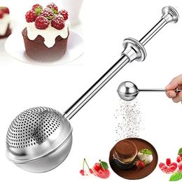 Baking Tools 304 Stainless Steel Flour Powder Philtre Spoon Baker Dusting Wand For Sugar Spices Sifter Tea Strainer