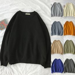 Basic Oversized Fleece Sweatshirt Women Unisex Casual Cotton Pullover Korean Hoodies 2023 Harajuku streetwear Clothings Female 240119