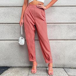 Women's Pants 2024 Vintage Trousers Autumn And Winter High Waist Harem Office Women Fashion Casual Streetwear 23302