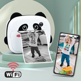 Instant Print Camera Thermal Printing Po Camera Kid WIFI Digital Camera Girls Toy Child 1080P HD Video Camera Boys Birth Gift 240123