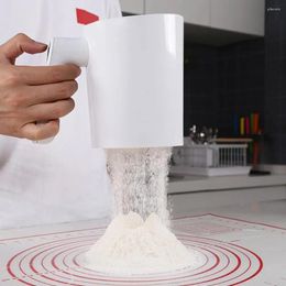 Baking Tools Kitchen Pastry Cake Tool Icing Sugar Powder Flour Sifter Screen Cup Shaped Stainless Steel Handheld 1Liter Electric Sieve