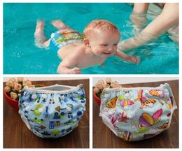 Unisex Size Waterproof Adjustable Swim Diaper Pool Pant Swim Diaper Baby Reusable Washable Pool Diaper 16 Color5422961