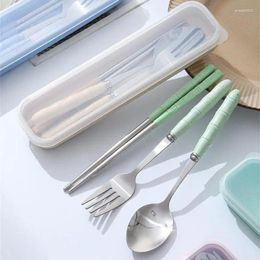 Dinnerware Sets Tableware Storage Box Seven Circles Of Anti Slip Chopsticks Lightweight And Easy To Carry Lunch Portable