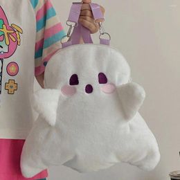 School Bags Ghost Plush Backpack Portable Cartoon Large Capacity Kindergarten Bag Kids Pack Women