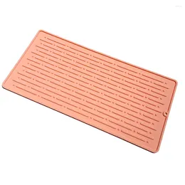 Table Mats Silicone Dish Drying Mat Heat Resistant Drainer Non Slip Design Protects Countertops Easy To Clean & Portable