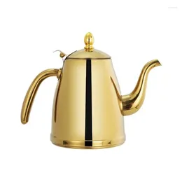 Water Bottles Brand Stainless Steel Tea Pot Coffee With Philtre El Restaurant Induction Cooker Kettle 1L/1.5L