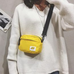 Waist Bags Unisex Crossbody Bag Oxford Cloth Diagonal Shoulder Solid Colour Satchels Fashion Leisure Trend Square Sling Handbags