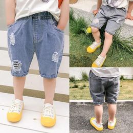 Trousers Children's Denim Shorts Summer Boys And Girls Fashion Five-point Pants Little Cross-border