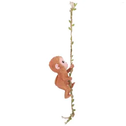 Garden Decorations Hanging Monkey Pendant Resin Statue Adorable Figure Courtyard Tree Ornament