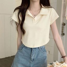 Women's T Shirts Fashion 2024 Women Tops Irregularity Spring Summer T- Shirt Female Loose Clothing Sexy Crop Top Clothes Casual Blouse Y2k