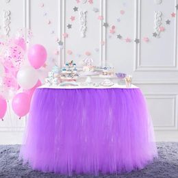 Table Skirt Diy Skirts For Baby Child Birthday Tulle Skirting Wedding Party Tutu Shower Home Decor