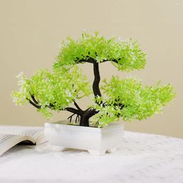 Decorative Flowers Artificial Plants Bonsai Small Tree Simulation Pot Fake Table Potted Ornaments For El Garden Home Decor