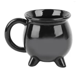 Mugs Witches Cauldron Coffee Mug 300ml Black Reusable Witch's Eco Friendly For Halloween Decor