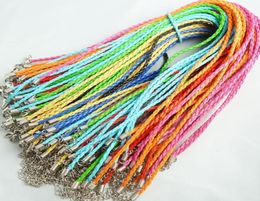 New SHIP 100pcs mixed complect leather necklace cord DIY Jewelry2038499