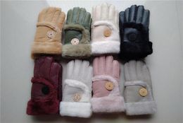 High Quality Women Wool Gloves Leather Gloves Winter Women039s Warm Gloves86671019081153