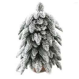 Decorative Flowers Christmas Artificial Pine Nordic Style Imitation Tree Rime Snow Table Decor Gift Plants