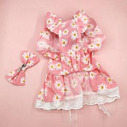 Dog Apparel Lovely Cat Shirt Pet Dress Summer Clothes Comfortable Princess Puppy Costume