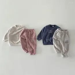 Clothing Sets Toddler Outfits Baby Boy Tracksuit Cute Letter Print Sweatshirt And Pants 2pcs Sport Suit Autumn Kids Girls Clothes Set