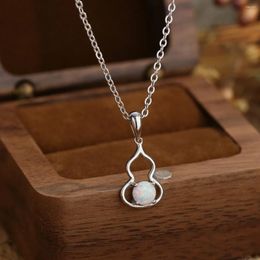 Chains European And American Gourd Gemstone Necklace With Fashionable Temperament Light Luxury High-end Feeling For Women