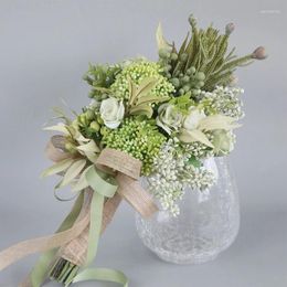 Wedding Flowers Spring Season Artificial Flower Bouquet Ornaments Handheld For Bridal Party Props