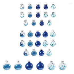 Party Decoration 34Pcs Shatterproof Christmas Ball Electroplating Assorted Balls Tree Ornaments