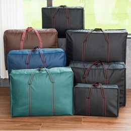 Non-woven Fabric Quilt Storage Bag Thickened Waterproof Super Large Capacity Moving Packaging Pouch Canvas Luggage Woven Sack 240129