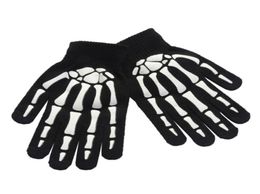 LuxuryUnisex Adult Children Winter Cycling Full Fingered Gloves Halloween Horror Skull Claw Skeleton AntiSkid Rubber Outdoor3029171