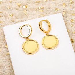 Stud Earrings Brand Vintage For Women Gift Luxury Jewellery Fashion Designer Eardrop Copper Minority Lady Party