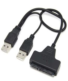 Judixy USB20 SATA 722Pin to USB20 Adapter Cable Fr 25 HDD Laptop Hard Disc Drive sata hard drive cable sata connector to usb5328810
