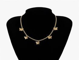 Butterfly Necklace earrings jewelry sets gold chains necklace chokers women necklace fashioin jewelry will and sandy gift 3802048031660