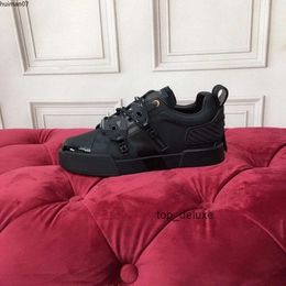 Dolce Gabbana DG D&G Вы Moda sapato tênis mulheres sapatos casuais designer mulheres couro rendas até cor combinando branco preto sola plana clássico luxo hm7liii0000001