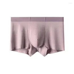 Underpants TJ-TianJun Men's Solid Color Modal Fabric Boxer Pants Soft Breathble Mid Waist Traceless 3D Crotch Underwear Shorts 2024