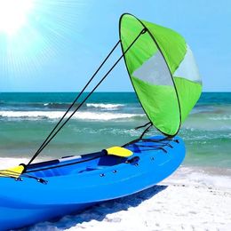 1PCS Kayak downwind paddle Inflatable canoe boat drift sails with clear window folding thruster fittings 240127