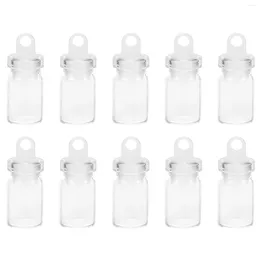 Vases 10pcs Small Wishing Bottles Clear Glass For DIY Crafts Wishes Collecting