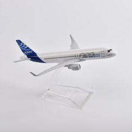 JASON TUTU 16cm Original Model Airbus A320 Airplane Model Plane Model Aircraft Diecast Metal 1/400 Scale Factory Drop 240119