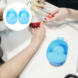 Nail Gel 2 Pcs Polish Single Layer Hand Soak Bowl Remover Tray Manicure Tools Soaking Bowls Care