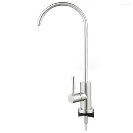 Kitchen Faucets Water Filter Faucet Tap G1/2 Gooseneck Single Handle Stainless Steel 360°rotating Accessories Bathroom