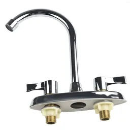 Kitchen Faucets Basin Faucet Double Hole Handle And Cold Sink 0- Mixer Tap / Water Taps Bathroom Accessories