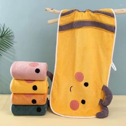 Towel Cartoon Bee Shape Hair Face Towels Soft Coral Velvet Embroidery Super Absorbent Women Sauna Bath Skin-friendly Breathable