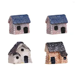 Garden Decorations 4pcs Miniature DIY Bonsai Craft Resin Landscape Birthday Gift For Children