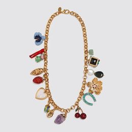 ZA Indian Ethnic Statement Choker Necklace Women Fashion Gold Colour Chains Link Vintage Maxi Long Jewellery 240125