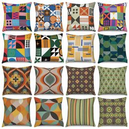 Pillow Modern Colourful Geometric Throw Cover Nordic Home Decor Cove Hrow Case For Sofa 40x40 45x45 50x50