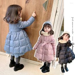 Down Coat 2024 Winter Warm Jackets For Girls Fashion Outwear Kids Cotton Lined Parkas