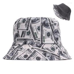 Berets Men Bucket Hat Printed Graffiti Women Fisherman Caps Outdoor Hats For The Sun Adult Casual Summer Cap