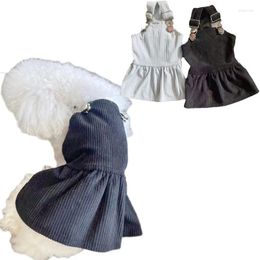 Dog Apparel Est Dress For Small And Medium Dogs Blue Black Chiwawa Yorkie Terrier Puppy Strap Skirt Clothes Costume XXL